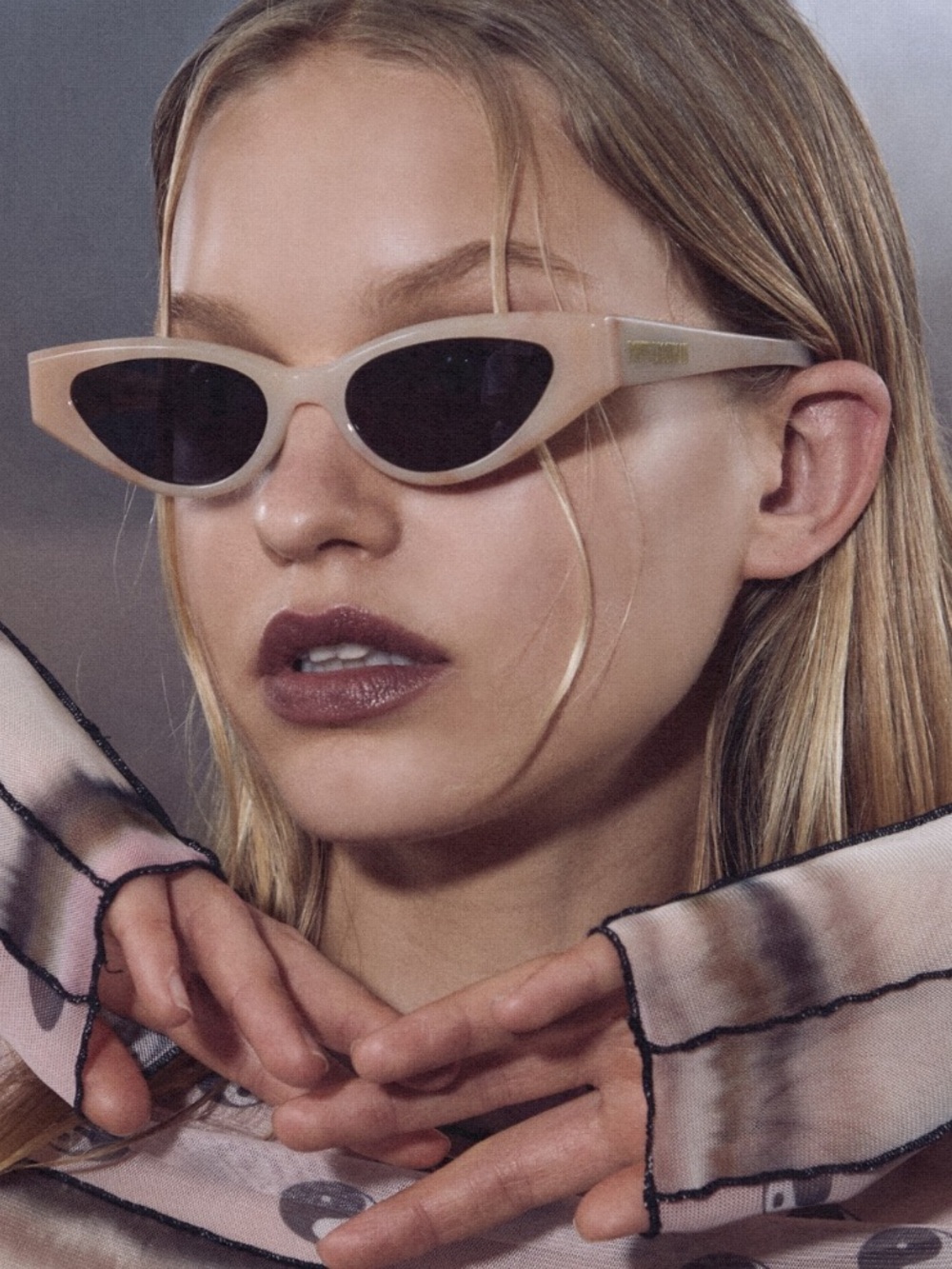 Poppy Lissiman Linda Cat Eye Sunglasses New